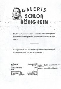Schloß Bödigheim, 1974