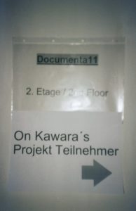 documenta 11 on kawara, 2002