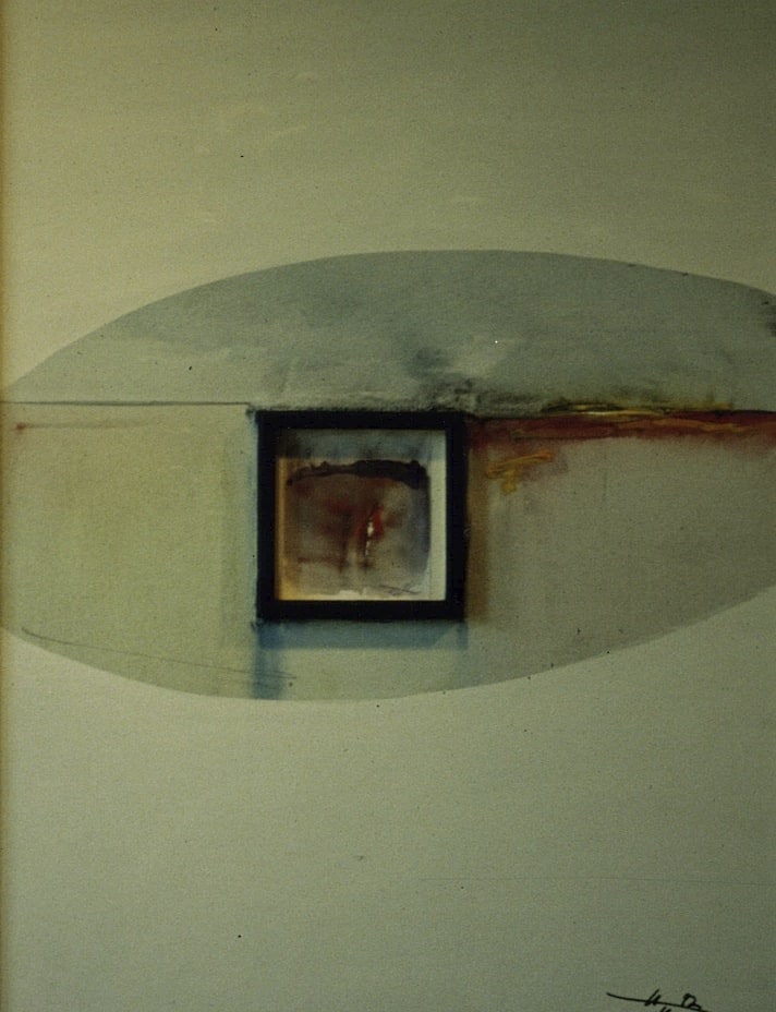 wohnen in der stille, 60*40, papier, aqua, 1992